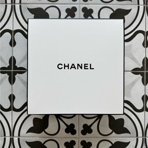 NEW CHANEL BOX (empty) With Tissue & Ribbon 9”x9”x4”